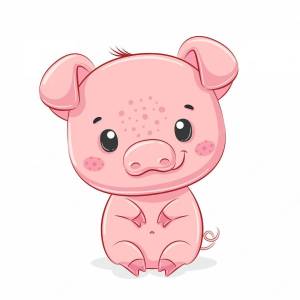 Раскраска свинья для детей #35 #147188