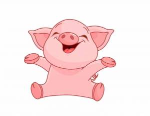 Раскраска свинья для детей #38 #147191