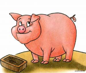 Раскраска свинья для детей #39 #147192