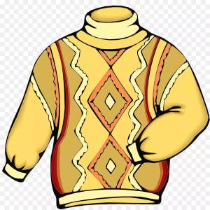 Раскраска свитер для детей #34 #147301