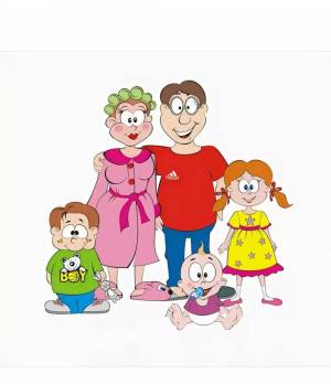 Раскраска семья для детей #9 #147822