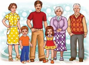 Раскраска семья для детей #23 #147836