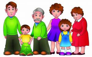 Раскраска семья для детей 5 6 лет #1 #147850