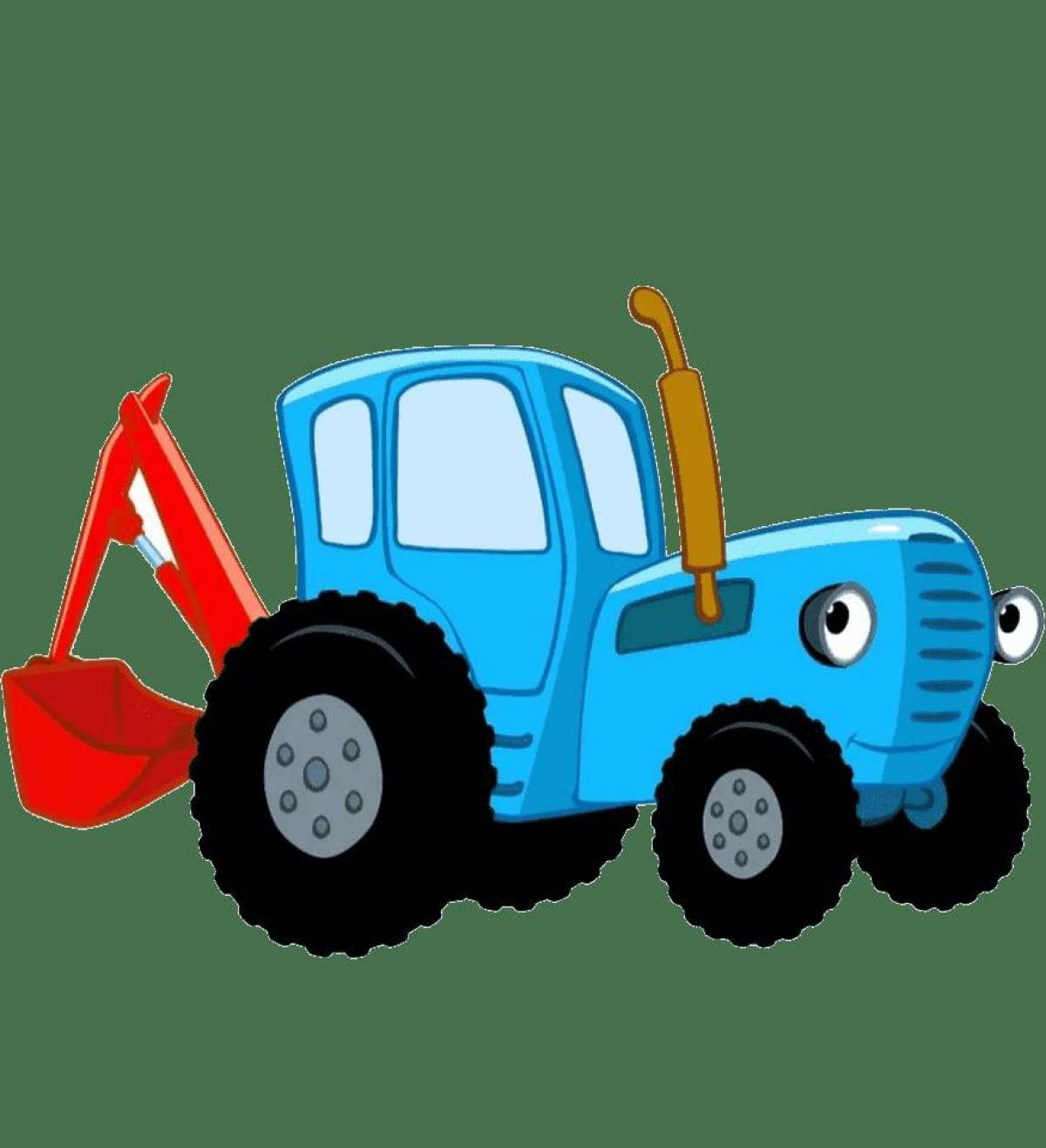 Синий трактор для детей 2 3 лет #24