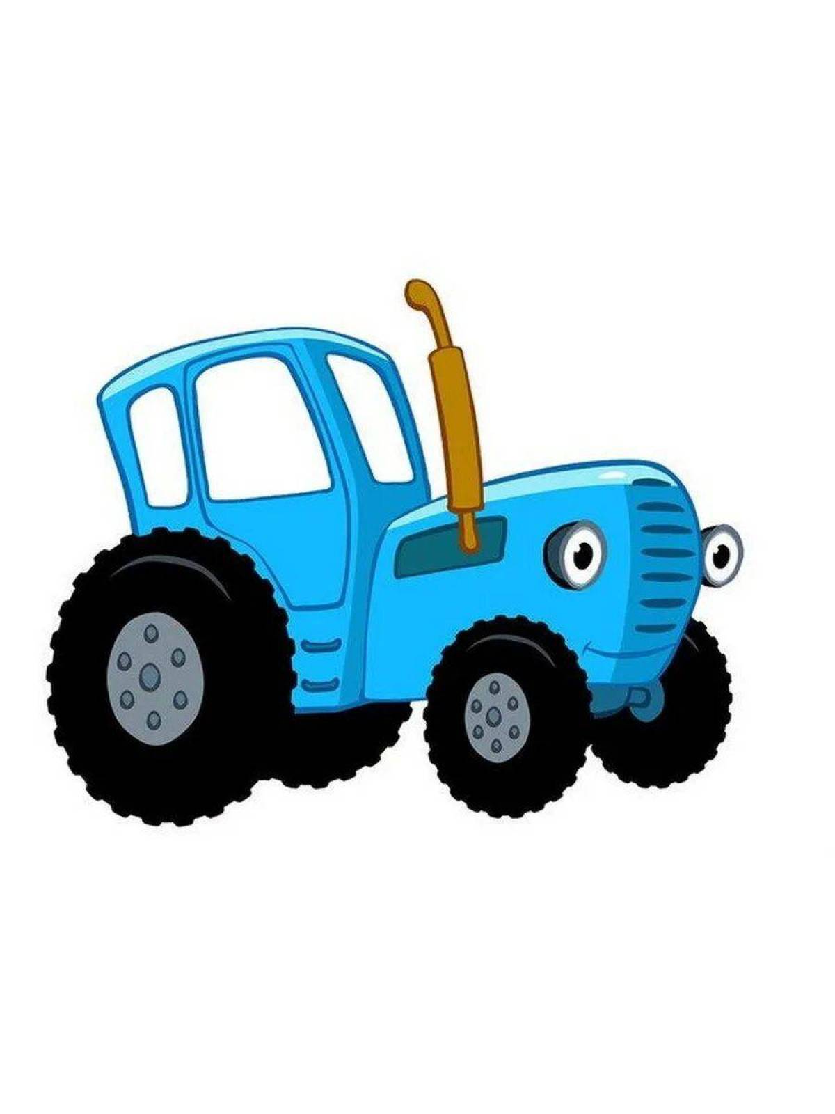 Синий трактор для детей 3 4 лет #15