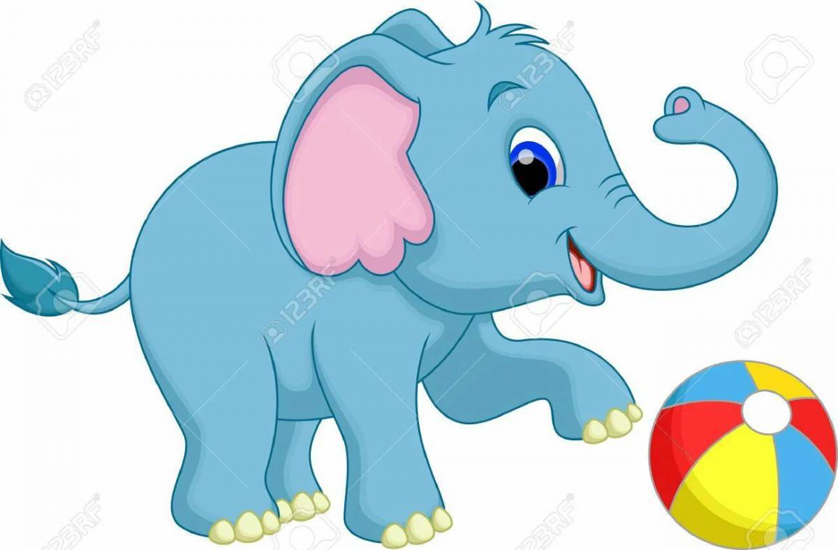 Слон картинка для детей #4