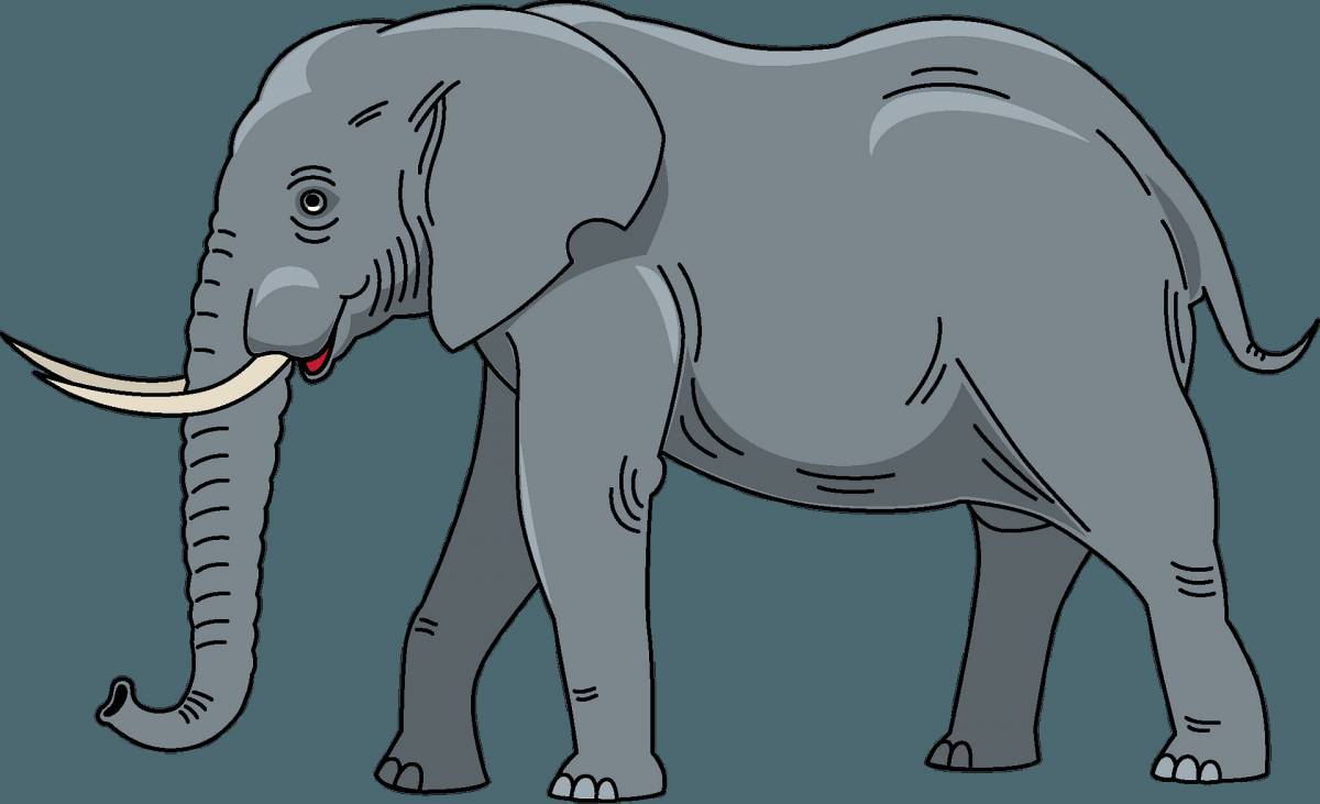 Слон картинка для детей #5
