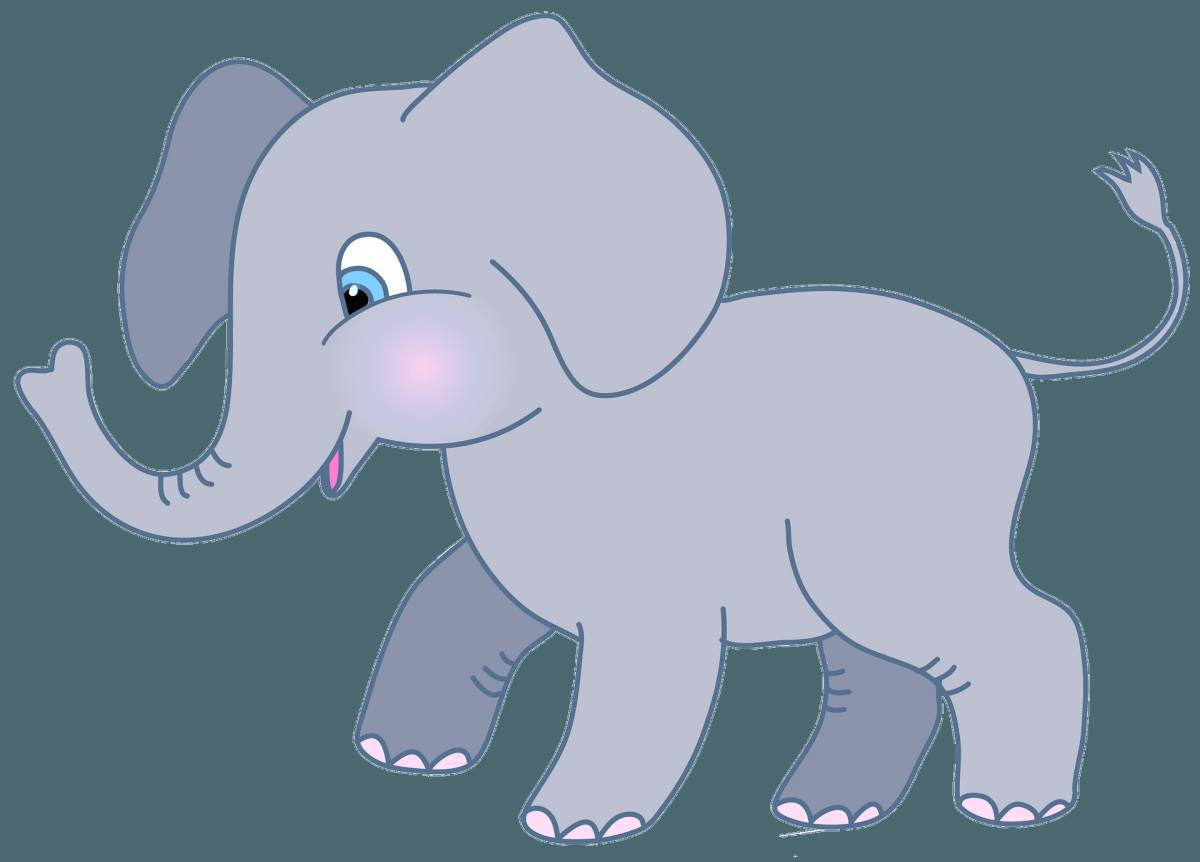 Слон картинка для детей #9