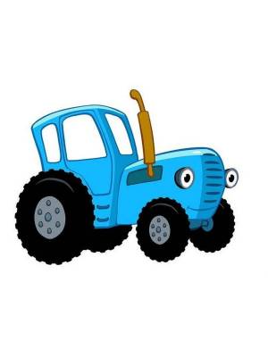 Раскраска синий трактор для детей 3 4 лет #15 #148836