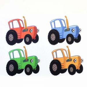 Раскраска синий трактор для детей 3 4 лет #17 #148838