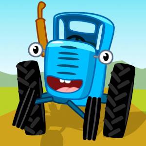 Раскраска синий трактор игра #38 #148935