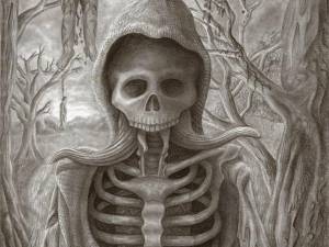 Раскраска скелет #13 #150297