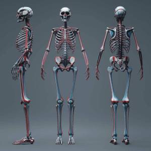 Раскраска скелет человека #22 #150324