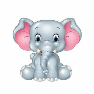 Раскраска слон картинка для детей #2 #151315