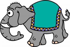 Раскраска слон картинка для детей #16 #151329