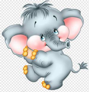 Раскраска слон картинка для детей #18 #151331