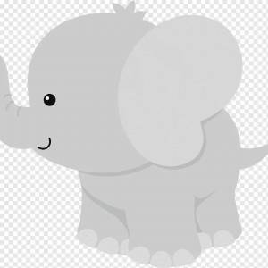 Раскраска слоник для детей #18 #151469