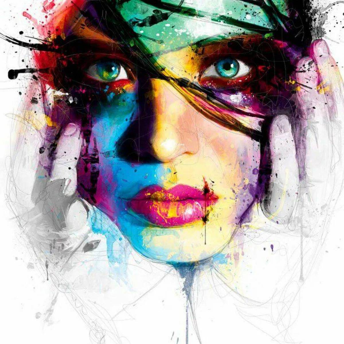 Color portrait. Патрис Мурчиано Patrice Murciano. Patrice Murciano картины. Джокер Патрис Мурчиано. Боб Марли Мурчиано.