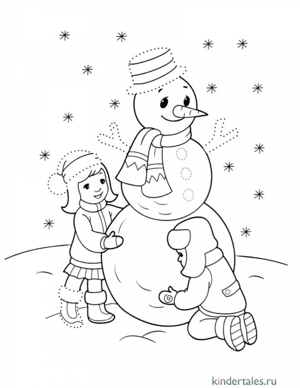 Снеговика для детей 4 5 лет #5