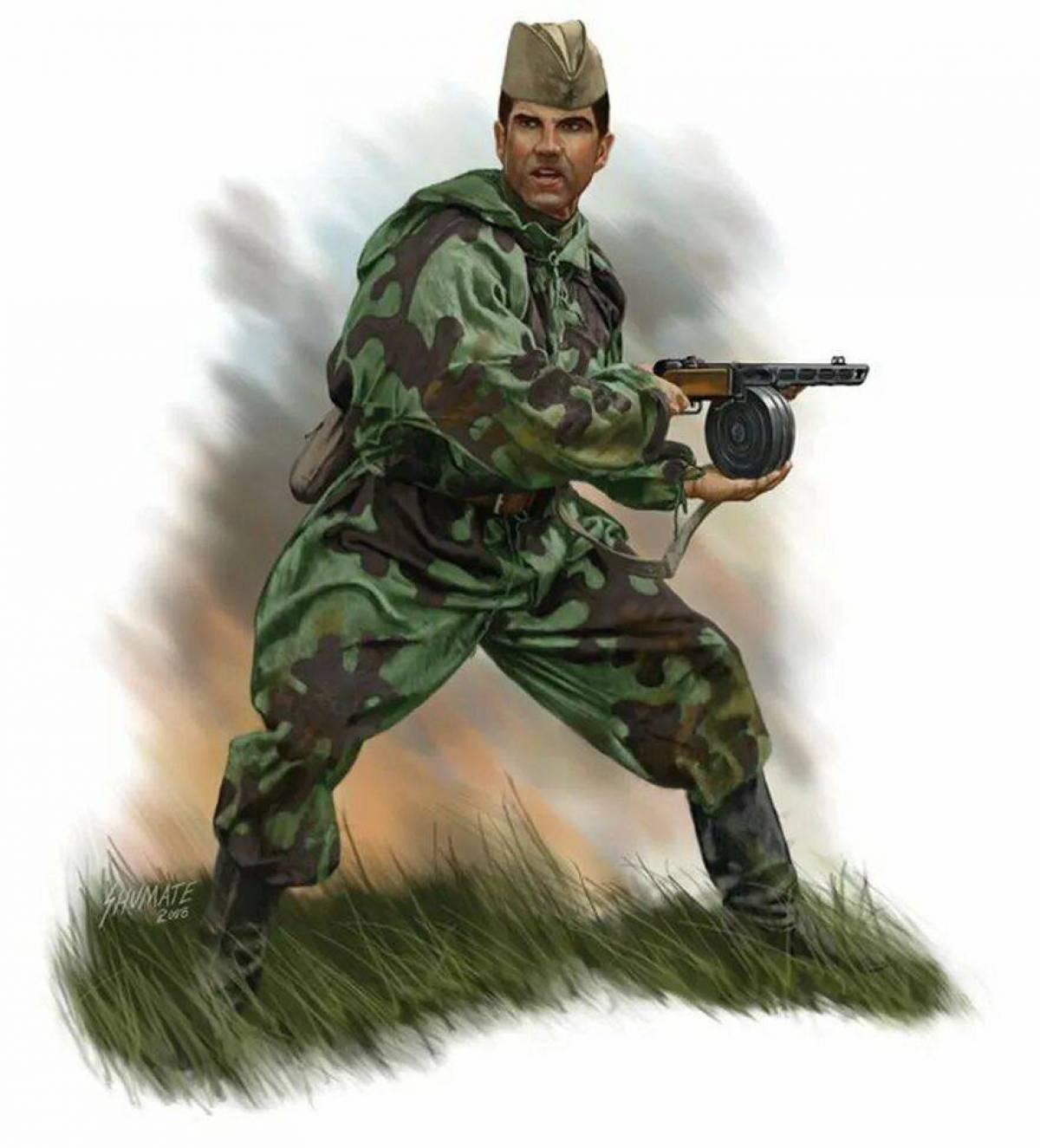 Солдат рисунок #25
