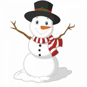 Раскраска снеговик для детей 2 3 лет #10 #152501
