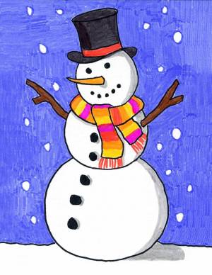 Раскраска снеговик для детей 5 6 лет #26 #152593