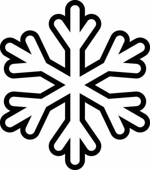 Раскраска снежинка для детей #8 #152976