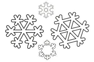 Раскраска снежинка для детей 3 4 лет #4 #153001