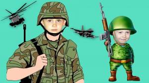 Раскраска солдат для детей #22 #154360