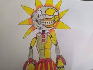 Раскраска солнце аниматроник #7 #154634