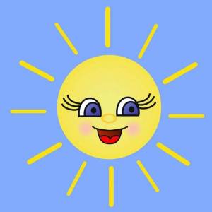 Раскраска солнце для детей #22 #154665