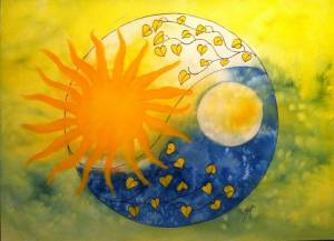 Раскраска солнце и луна #21 #154701