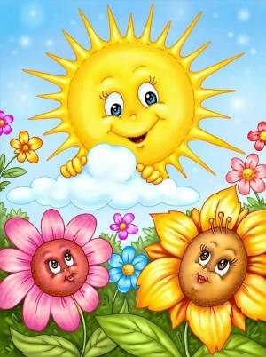 Раскраска солнышко для детей 2 3 лет #9 #154836