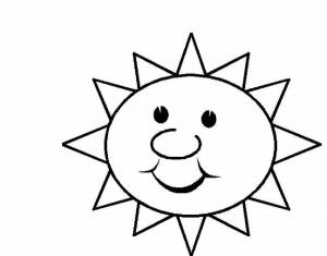 Раскраска солнышко для детей 2 3 лет #24 #154851