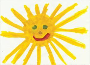Раскраска солнышко для детей 2 3 лет #27 #154854