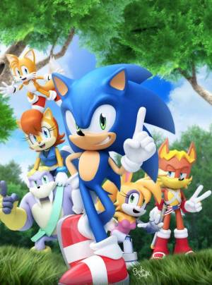 Раскраска соник и его друзья #23 #155114