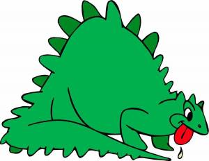 Раскраска динозавр для детей #2 #14041