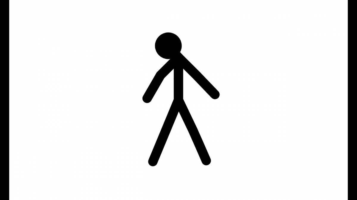 Смешные картинки Стикмен. CNBR. The second coming Stickman. Stick_Figure_walk animation.