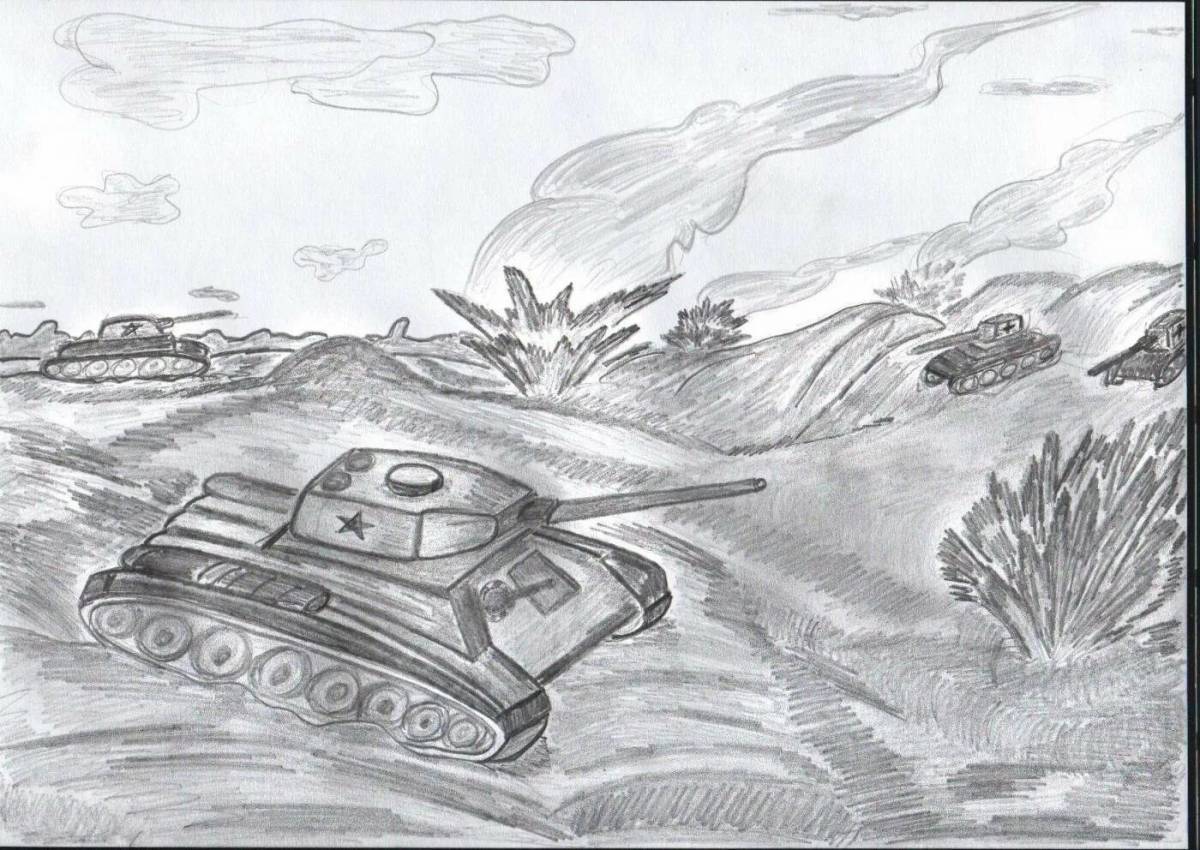 Сталинградская битва рисунок #30