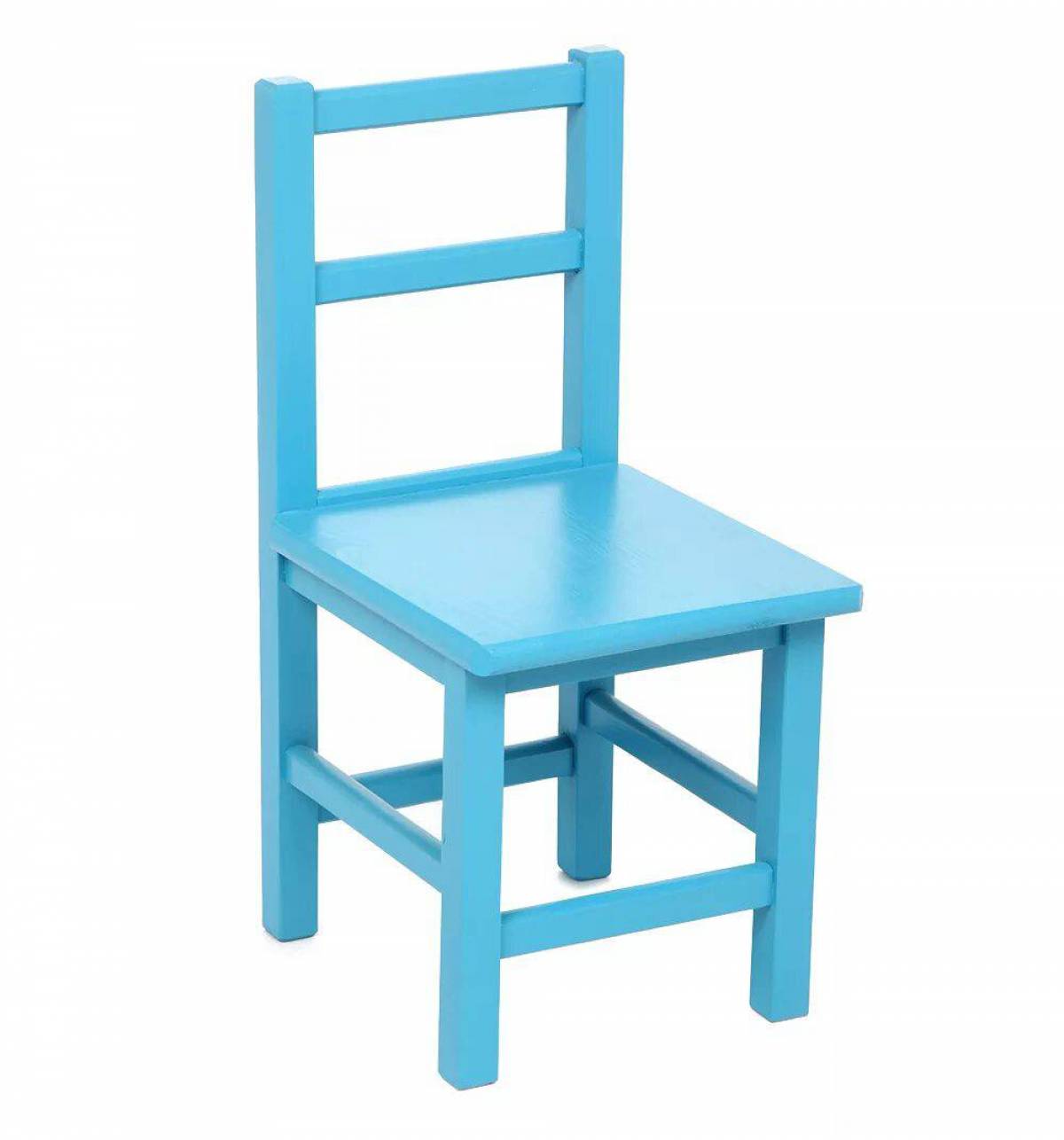 синий стул у ребенка