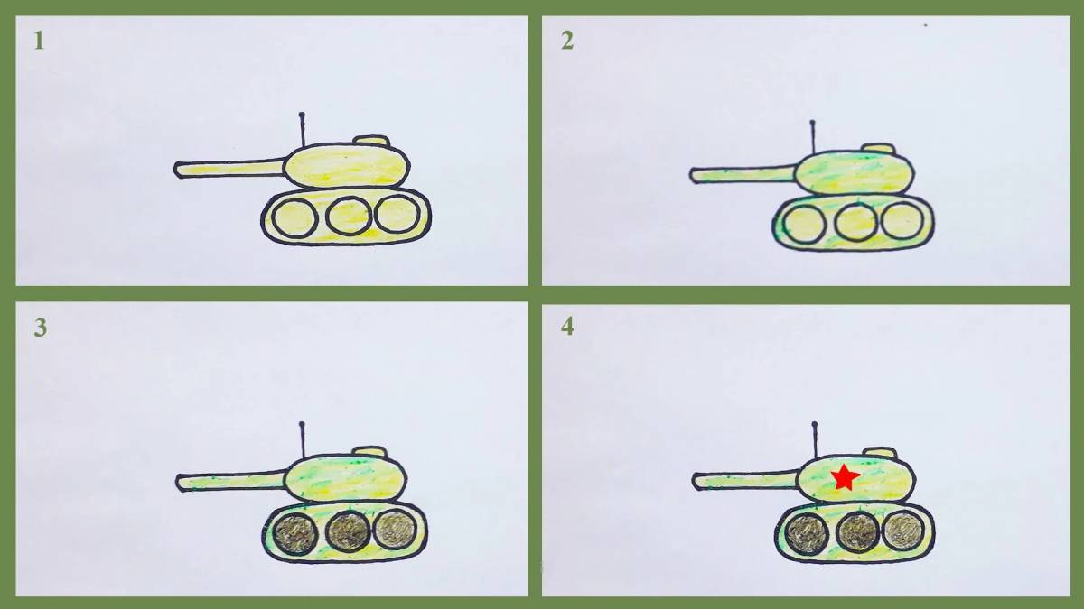 Танк для детей 5 6 лет #15