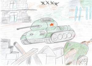 Раскраска сталинградская битва для детей легкие #17 #156899