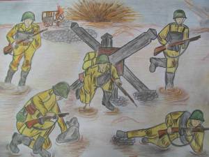 Раскраска сталинградская битва для детей легкие #33 #156915