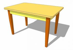 Раскраска стол для детей #21 #157995