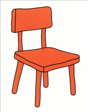 Раскраска стул для детей #8 #158244