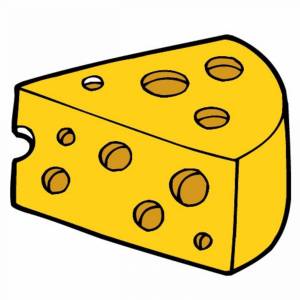 Раскраска сыр для детей #13 #158906