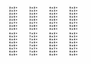 Раскраска таблица умножения на 2 и 3 тренажер для 2 класса #6 #159254