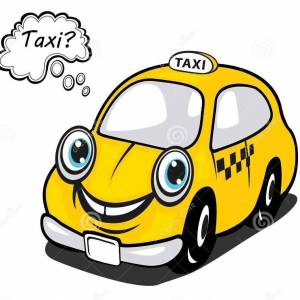 Раскраска такси для детей #4 #159291