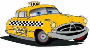 Раскраска такси для детей #12 #159299