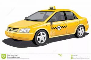 Раскраска такси для детей #17 #159304